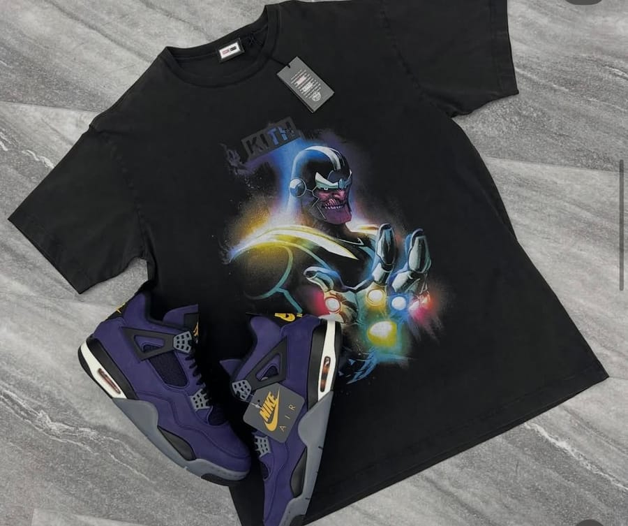 Thanos Tee + Jordan 4