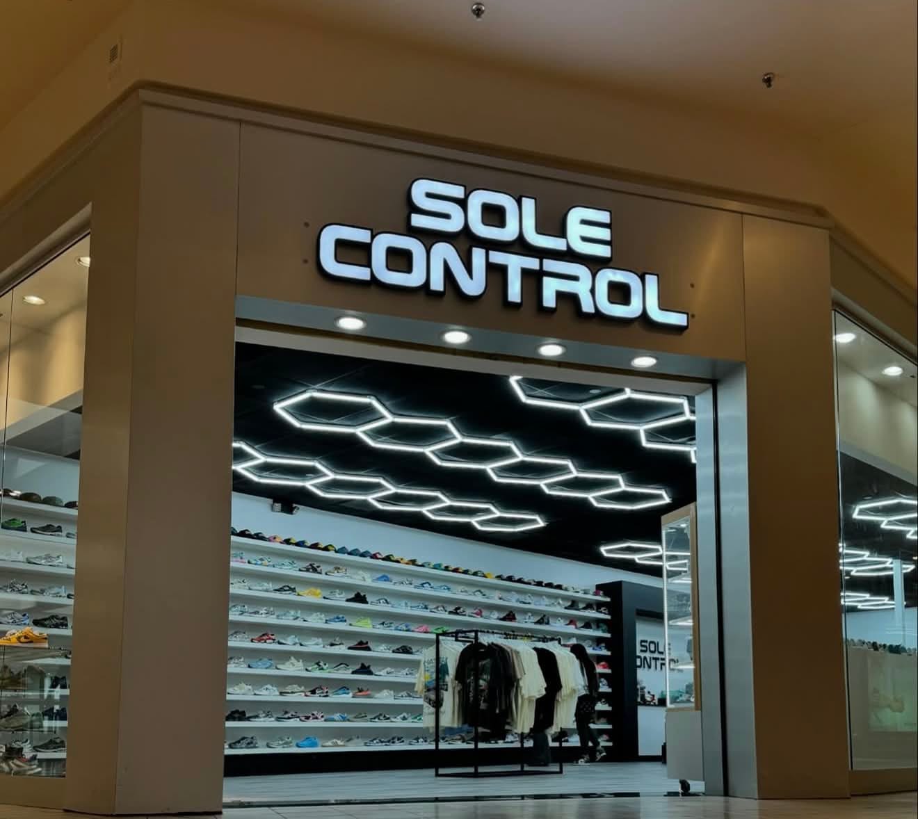Sole Control storefront at Deptford Mall