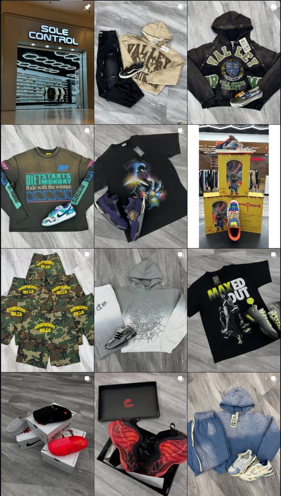 Sole Control Instagram feed